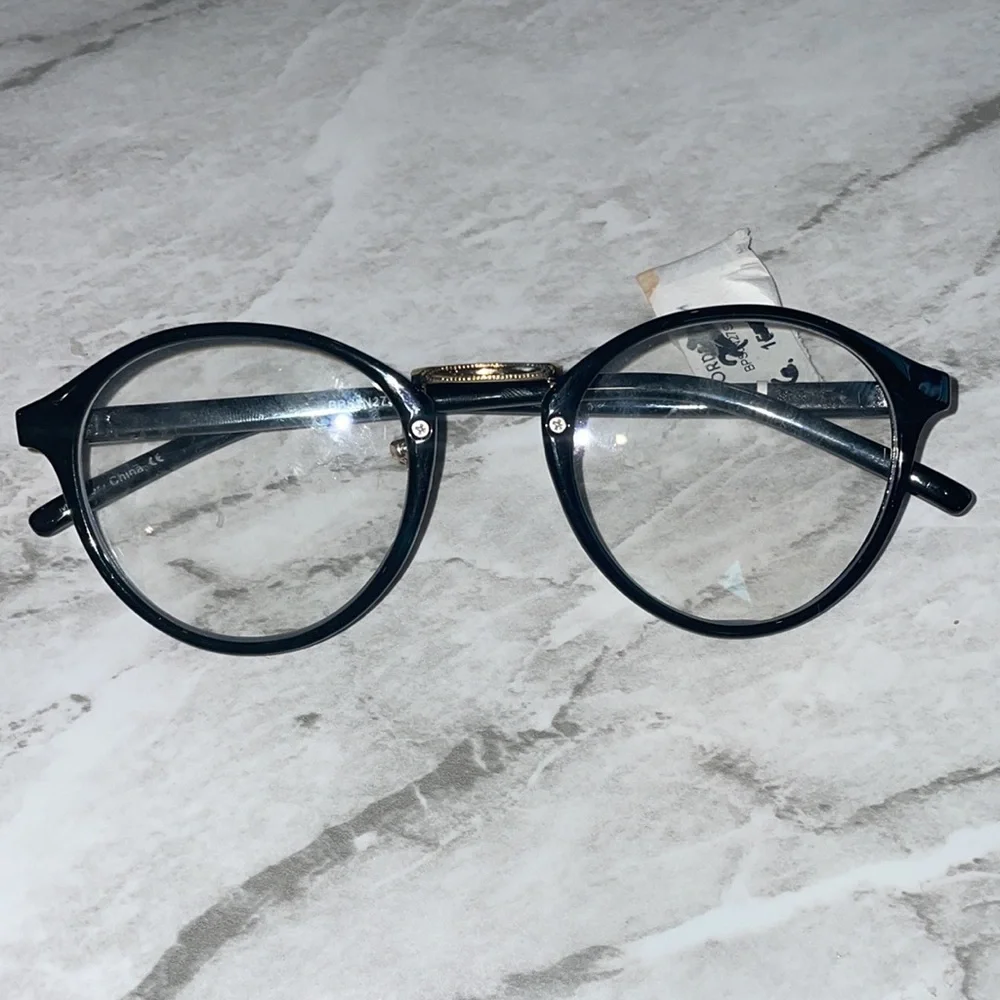 NWT Bp black frame gold blue light filtering glasses